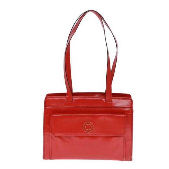 CELINE Shoulder Bag Leather Red - Picture 2 of 12